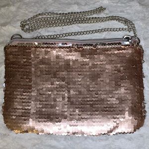 Small Sequin Bag with Chain
